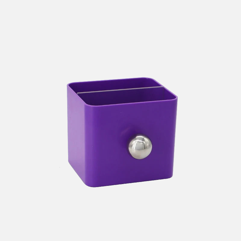 Colorful Desktop Storage Box & Organizer purple silver
