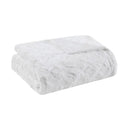 Zuri Oversized Faux Fur Throw Blanket Luxurious Plush Soft Decorative Accent