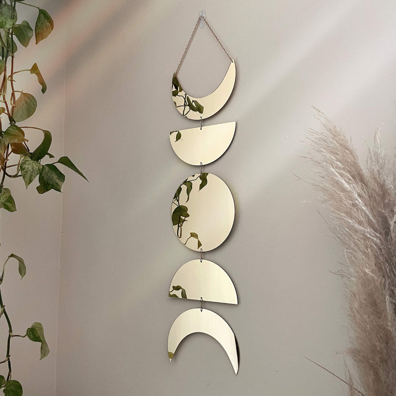 Moon Phase Mirror Wall Accent