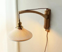 Walnut Wood Adjustable Wall Lamp