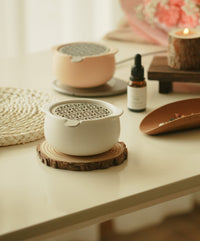 Jun Self-heating Diffuser Set - Deep Navy-Letifly Lights and Decor