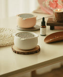 Jun Self-heating Diffuser Set - Soft Gray-Letifly Lights and Decor