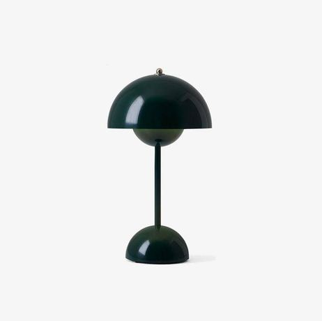 Mini Flowerpot Cordless Table Lamp Danish Designer Retro Battery Rechargeable Dining Table Lamp