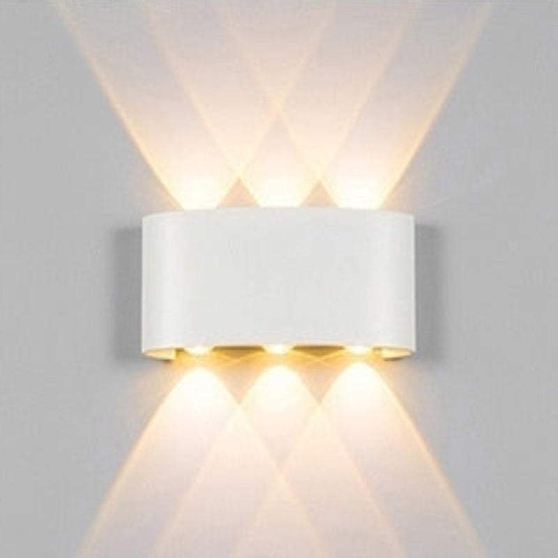 cube white LED indoor outdoor wall light