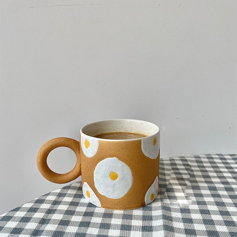 Egg Design Ceramic Coffee Mug