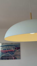 Soft Pastel Palette Pendant Lights in Metal & Wood
