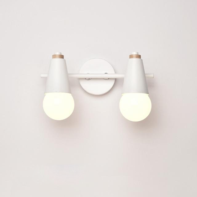 two light wall lamp white