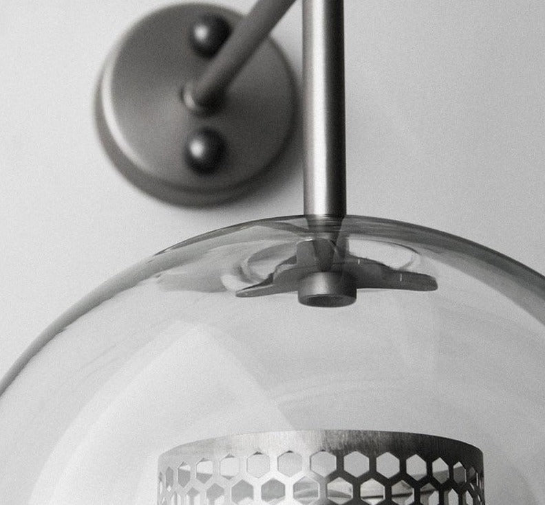 Oblique Silver Wall Lamp