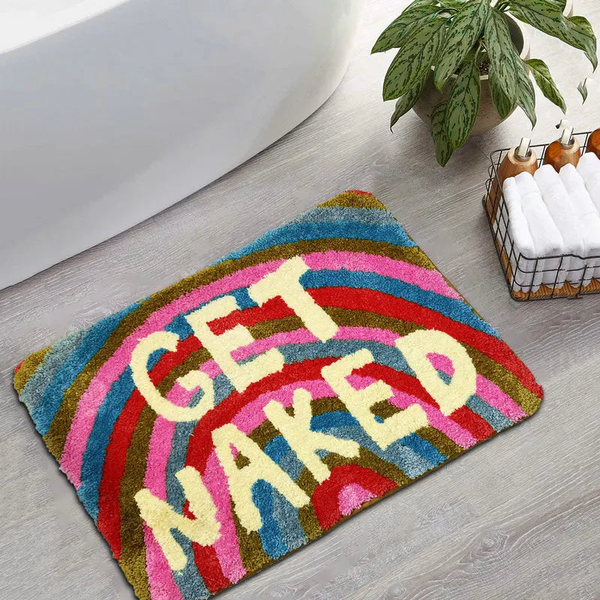 Get Naked Rainbow Tufted Bath Mat