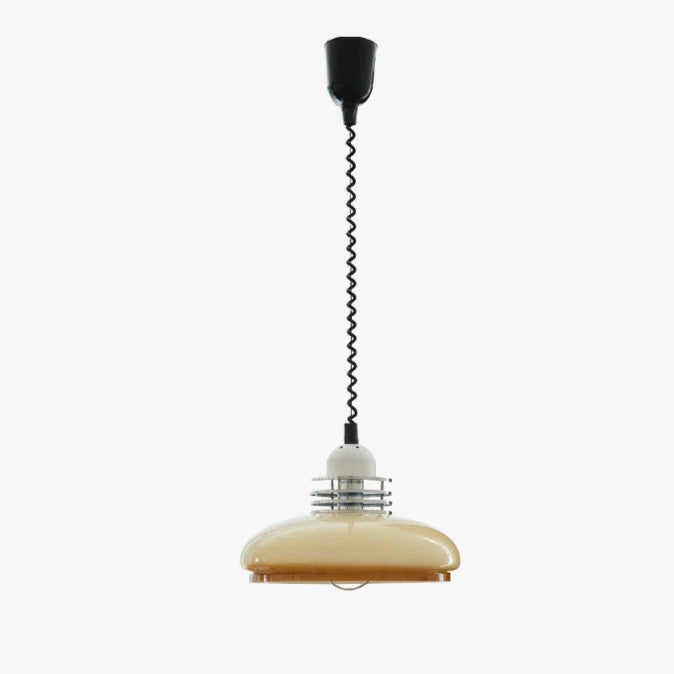 Illuminate Your Space with the Simone Retractable Retro LED Pendant Light