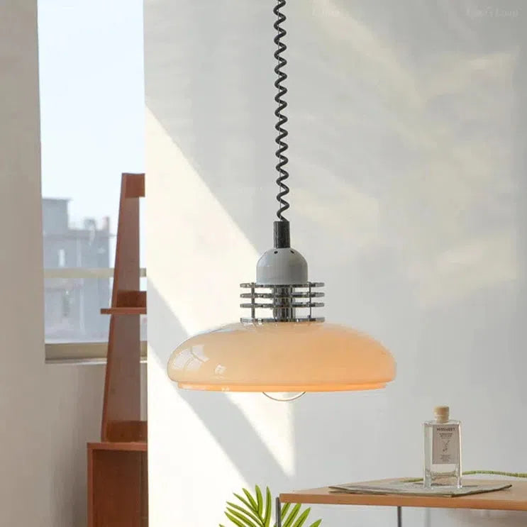 Illuminate Your Space with the Simone Retractable Retro LED Pendant Light
