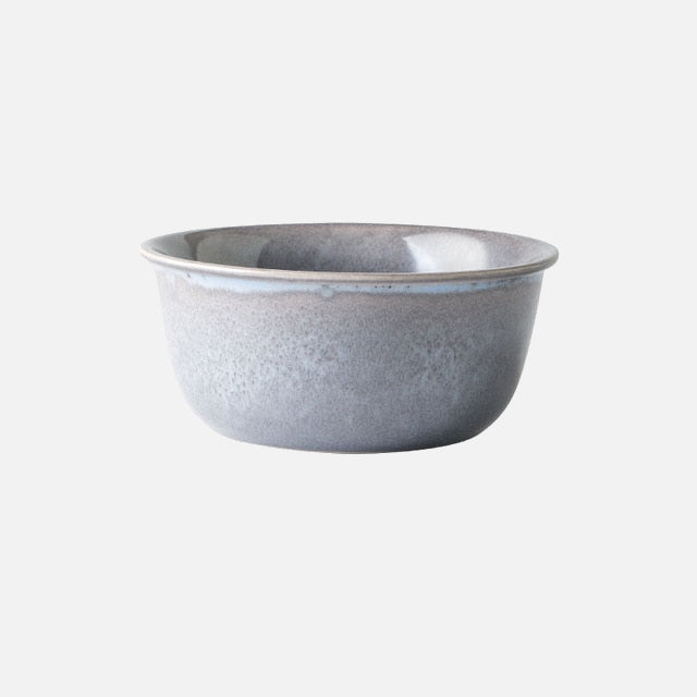 round glossy ceramic bowl