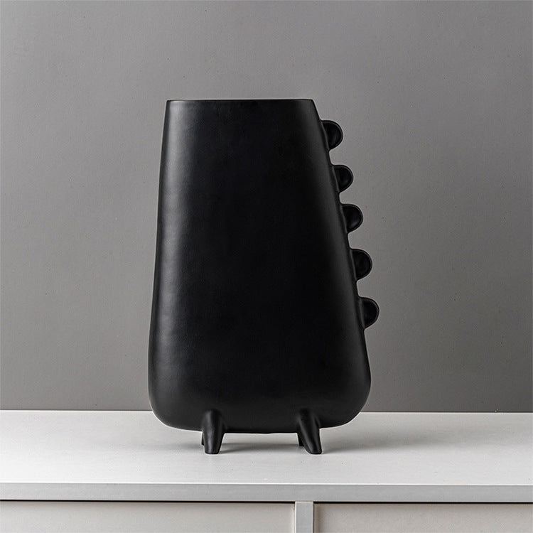 Mono Black & White Ceramic Table Vase