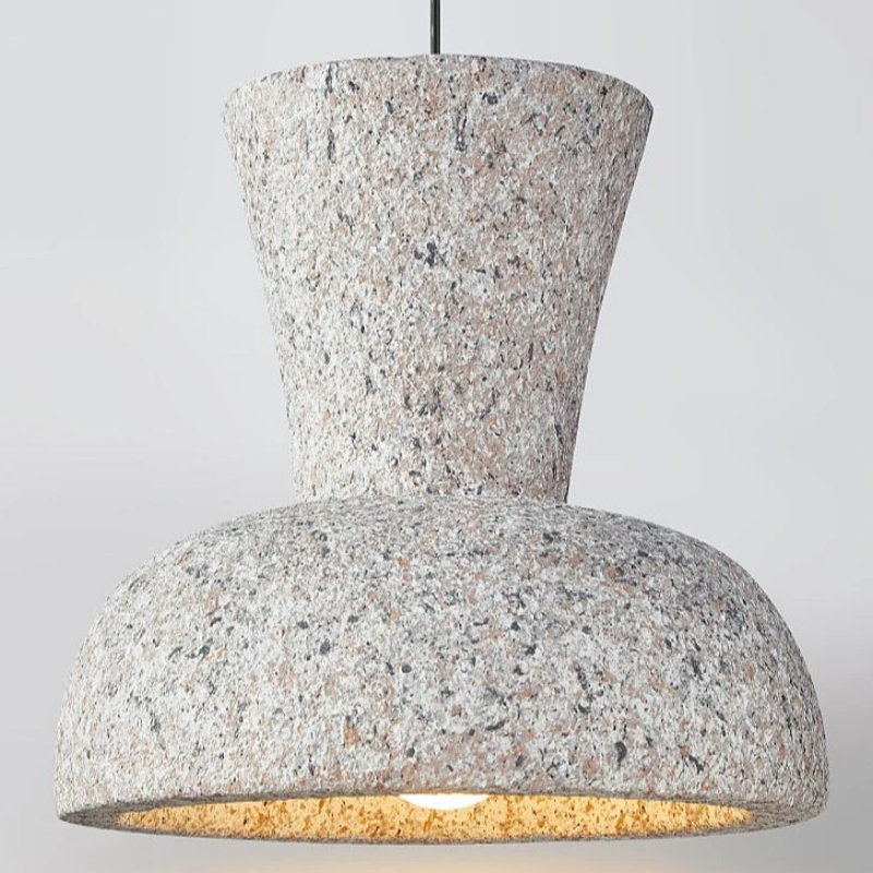 Gray Colored Polystyrene Material Pendant Lamp 