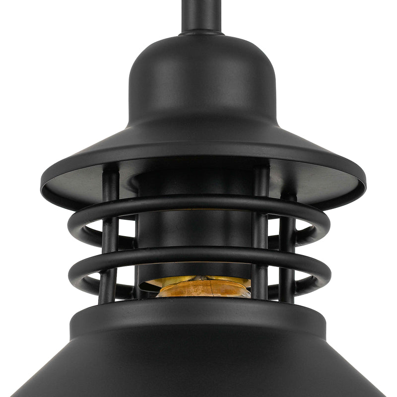 Steel Matte Black Pendant & Ceiling Lamp