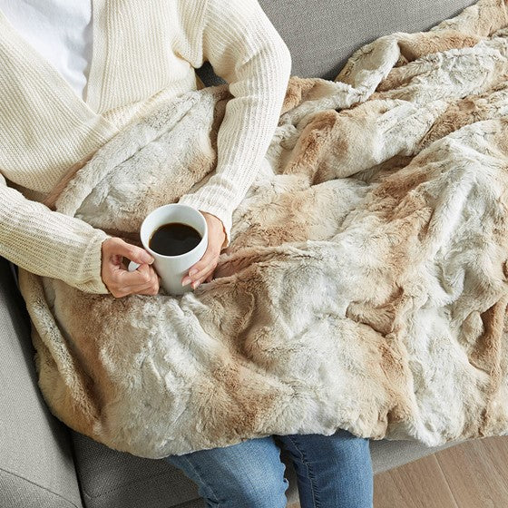 Weighted Faux Fur Blanket
