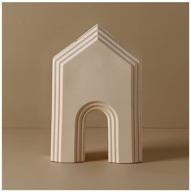 Ceramic Porcelain Minimalist Architectural Shapes Vase House