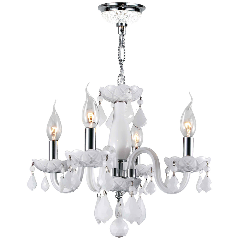 Lumiere Chrome and Crystal Chandelier Light