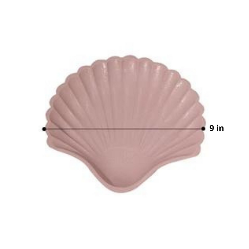 Seashell Shaped Pink Jewelry Tray Dimensions 