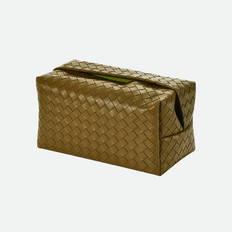 Woven Storage Box Tissue Holder Perfect for Bathroom and Kitchen Table Napkin 