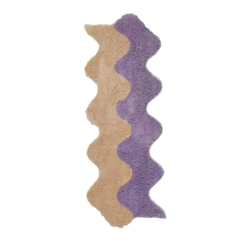 Curly Shaped Fleece Anti- Slip Floor Mat
