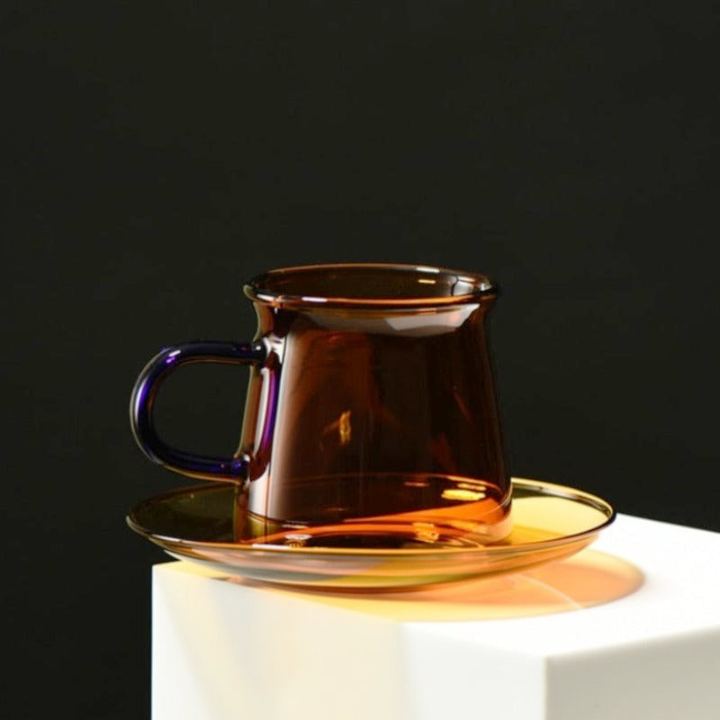 Dinnerware Resistant Glass with Saucer Tea Cup