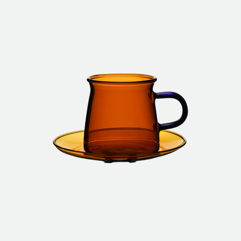 Dinnerware Resistant Glass with Saucer Tea Cup