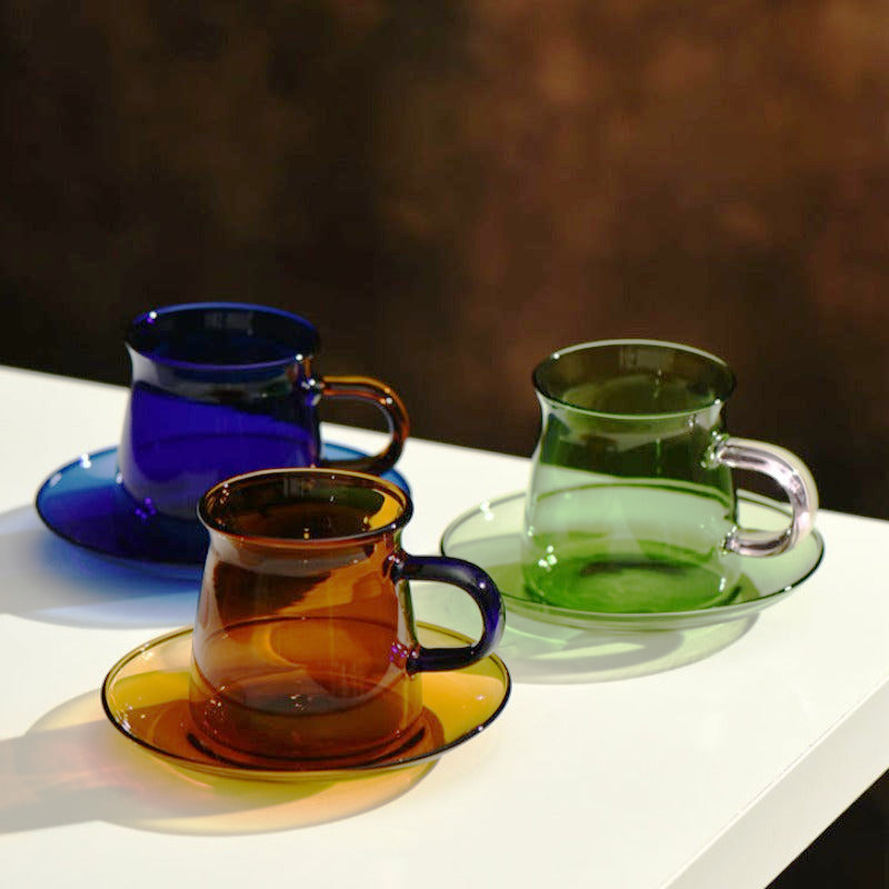 Dinnerware Resistant Glass with Saucer Tea Cup