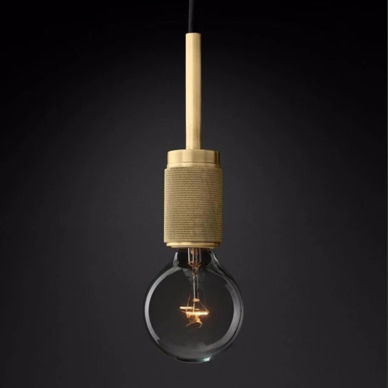 industrial art deco pendant brass glass lamp