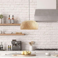 Astrid Bowl Shaped Bamboo Pendant Lamp