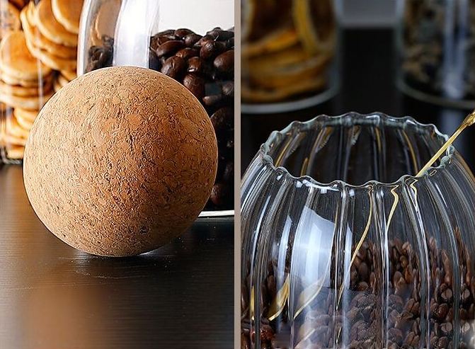 Glass jar with lid Kitchen Organizer