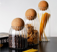 Glass jar with lid Kitchen Organizer