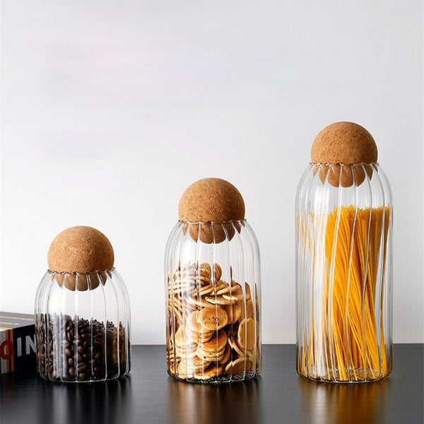 Glass jar with lid Kitchen Organizer