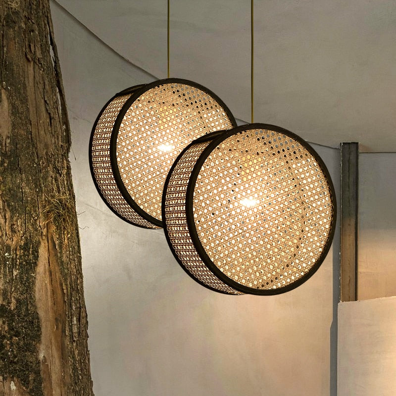 Led Rattan Light Illuminate Your Space with the Bali Sculptural Rattan LED Pendant Light