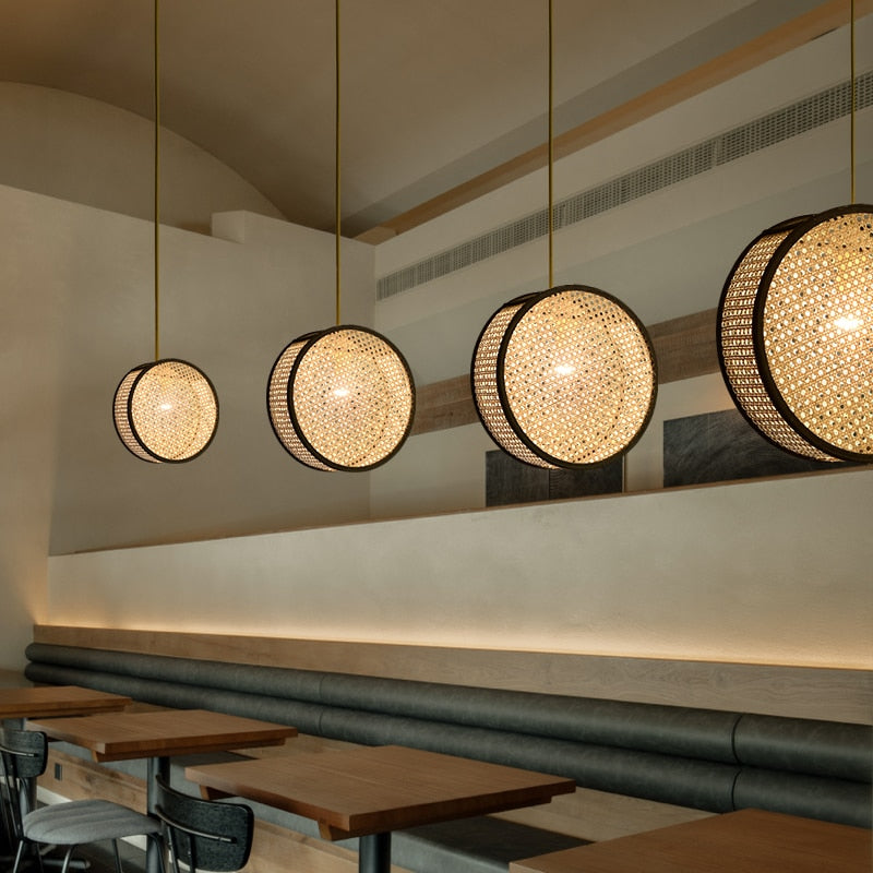 Led Rattan Light Illuminate Your Space with the Bali Sculptural Rattan LED Pendant Light ...