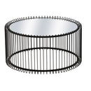 Wire Mirror Coffee Table Black Luxury