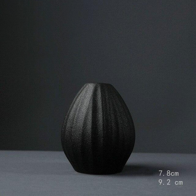 Black Textured Ceramic for Modern Home Decor and Office