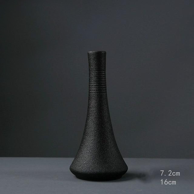 Black Textured Ceramic for Modern Home Decor and Office