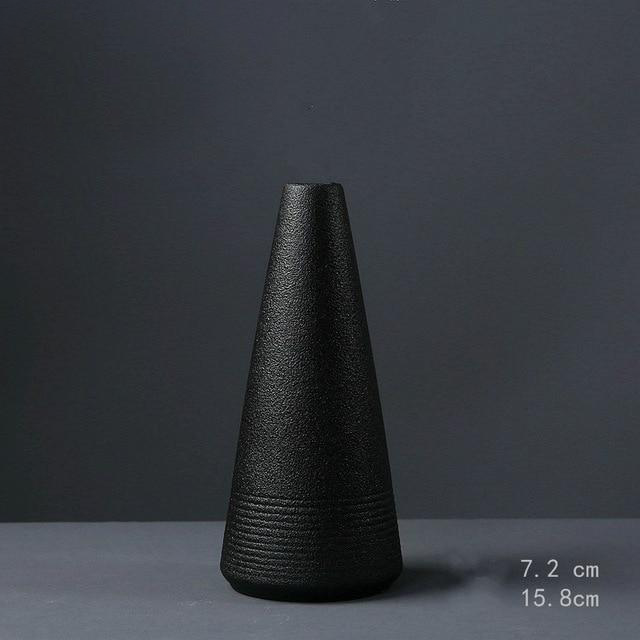 Black Textured Ceramic for Modern Home Decor and Office