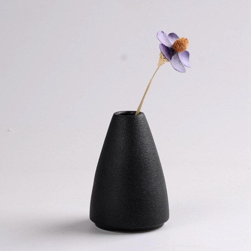 Black Textured Ceramic for Modern Home Decor and Office