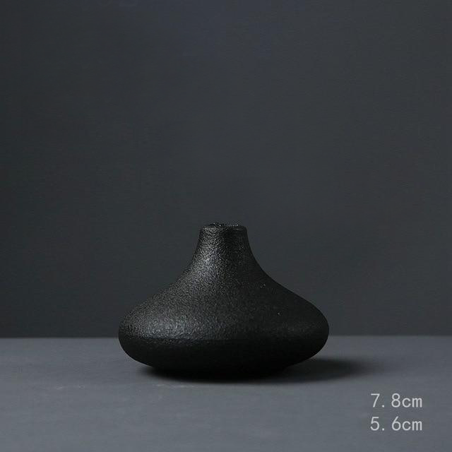 Black Textured Ceramic for Modern Home Decor and Office