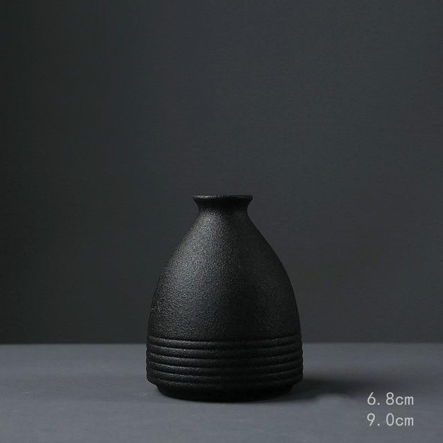 Black Textured Ceramic for Modern Home Decor and Office
