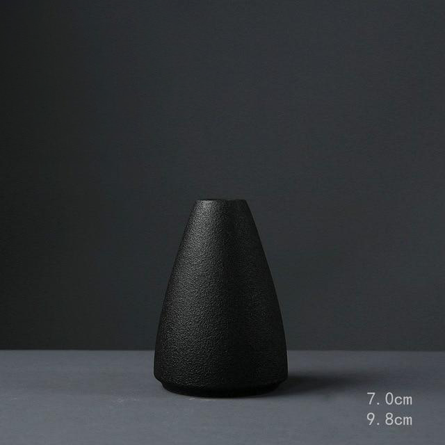 Black Textured Ceramic for Modern Home Decor and Office