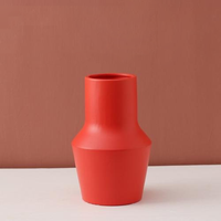 cylinder abstract vibrant color ceramic vase