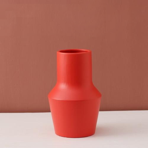 cylinder abstract vibrant color ceramic vase
