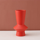 cylinder abstract vibrant color ceramic vase