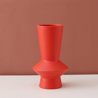 cylinder abstract vibrant color ceramic vase