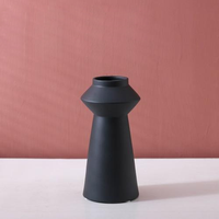 cylinder abstract vibrant color ceramic vase