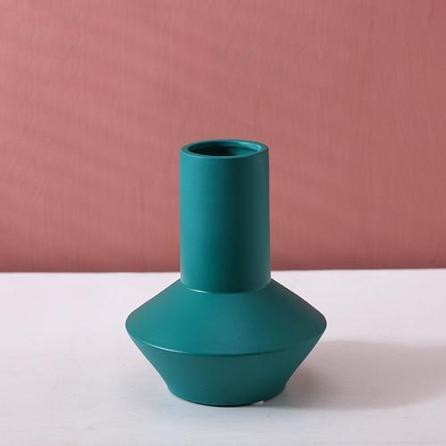 cylinder abstract vibrant color ceramic vase