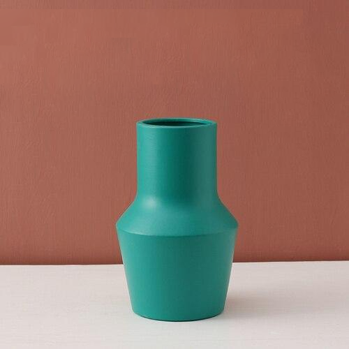 cylinder abstract vibrant color ceramic vase